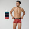 Aero Traq Pace Rave Cotton Trunks Blue Green Black Lovestruck Red (Pack of 5)