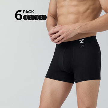 Aero Cotton Trunks Black Knight (Pack of 6)