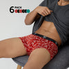 Cotton Trunks Lovestruck Confetti Black Green Pack Of 6