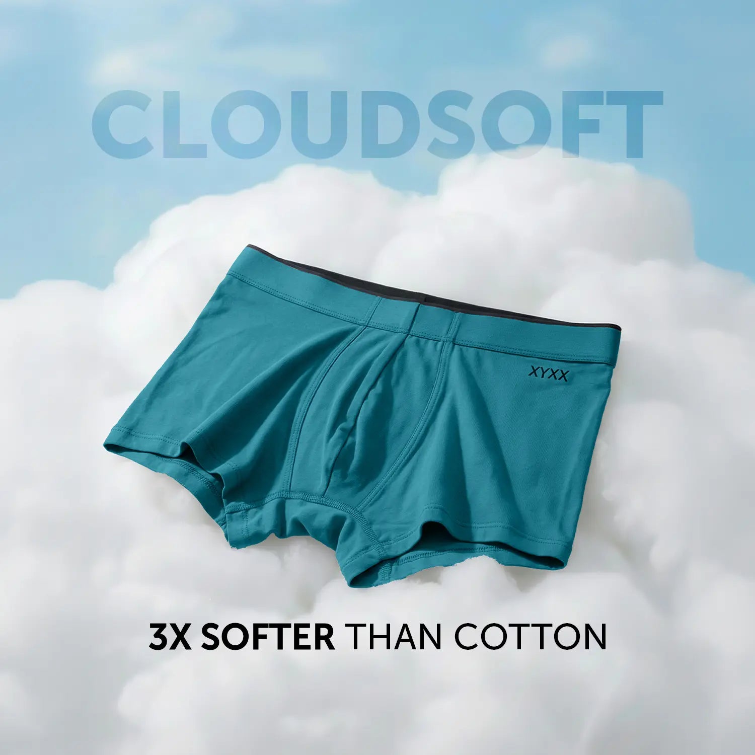 Uno Cotton Trunks Pack of 2 (Graphite Grey/Ocean Blue)