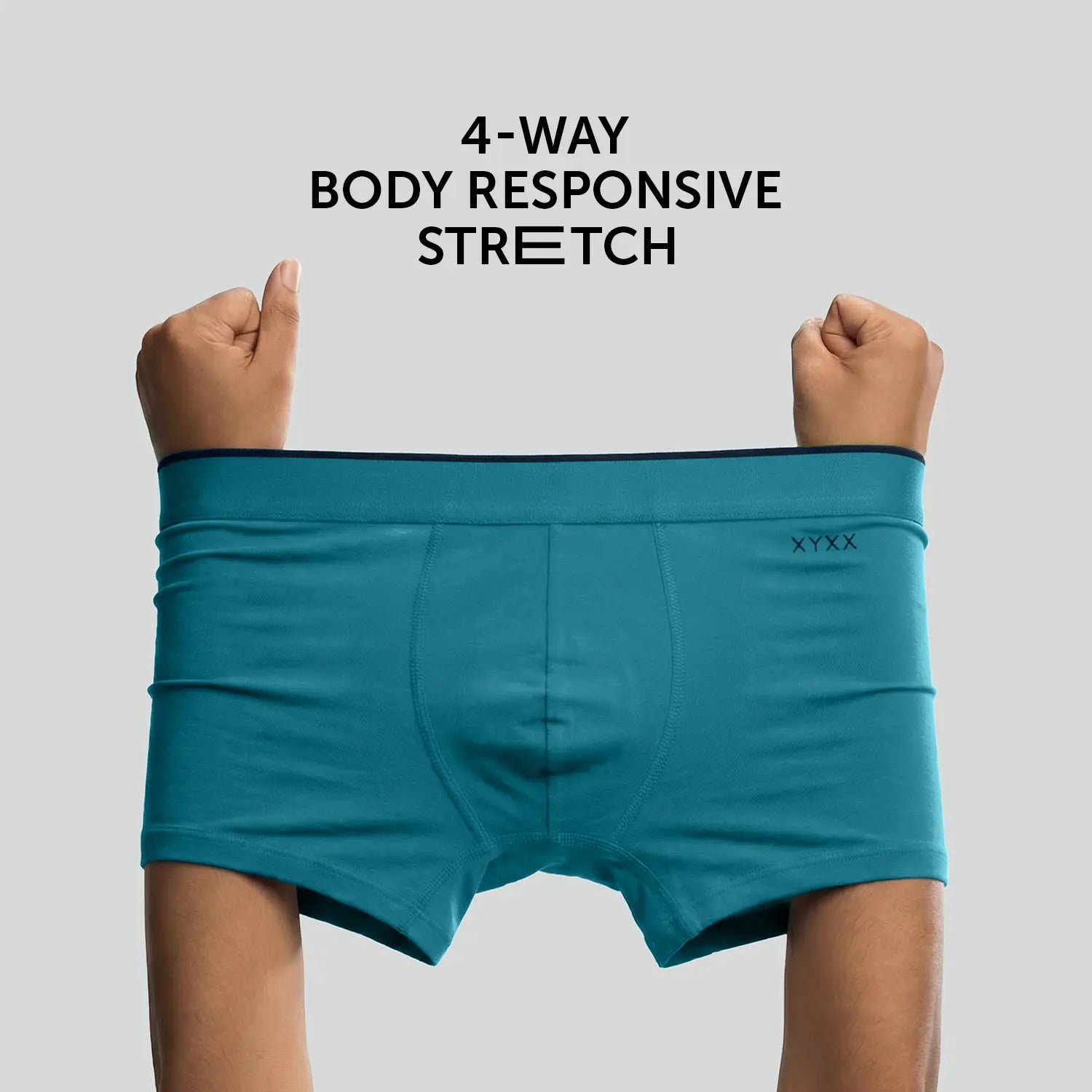 Uno Cotton Trunks Pack of 2 (Graphite Grey/Ocean Blue)