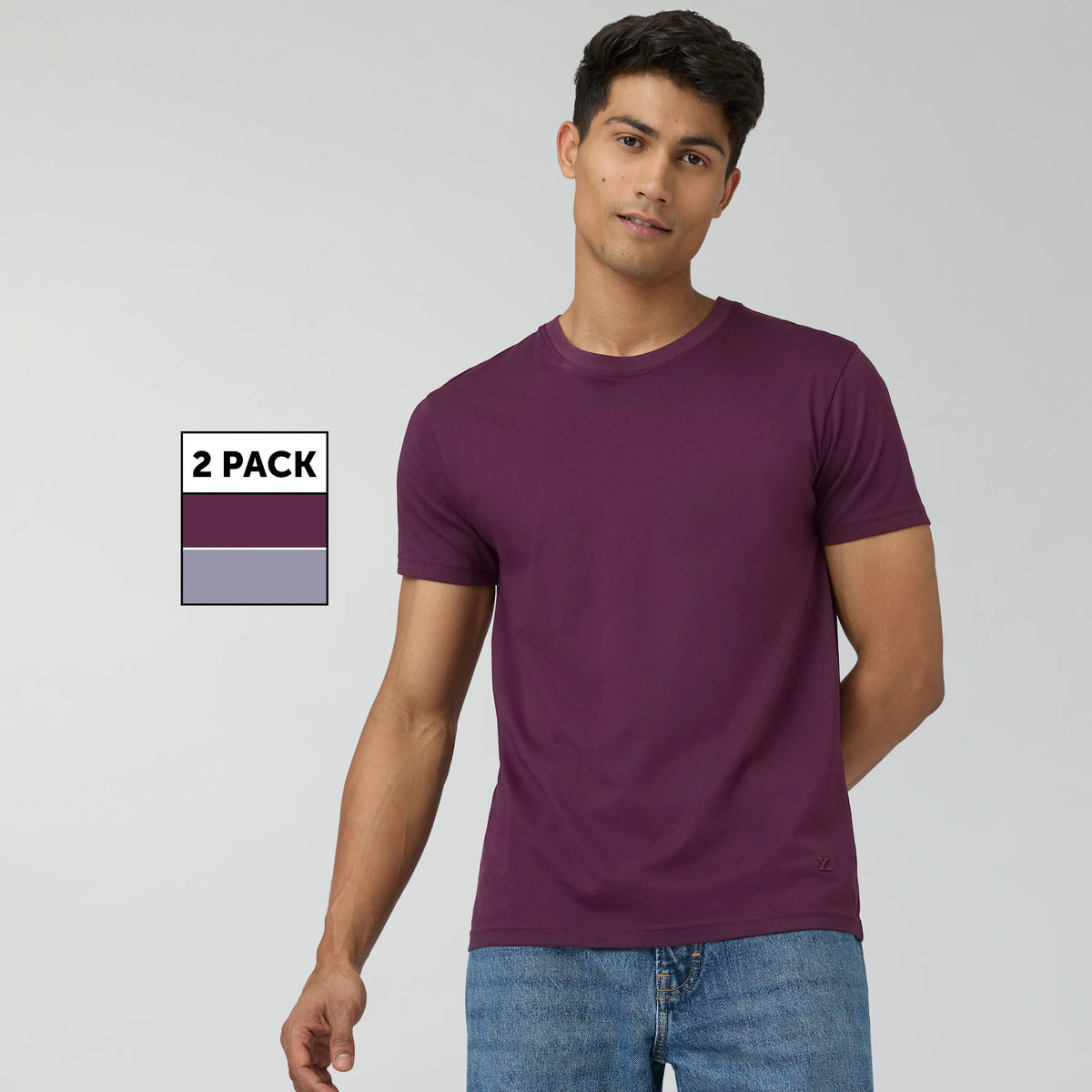 Pace Combed Cotton T-shirts (Pack of 2) - XYXX Crew