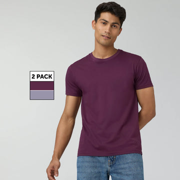 Pace Combed Cotton T-shirts (Pack of 2) - XYXX Crew