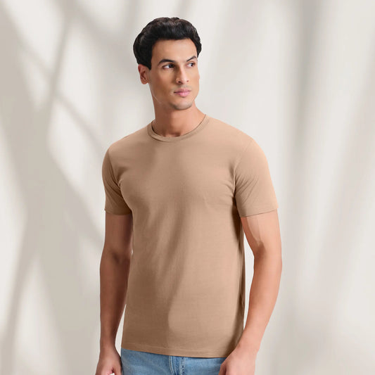 Iconique Supima Cotton T-shirt Brown Latte