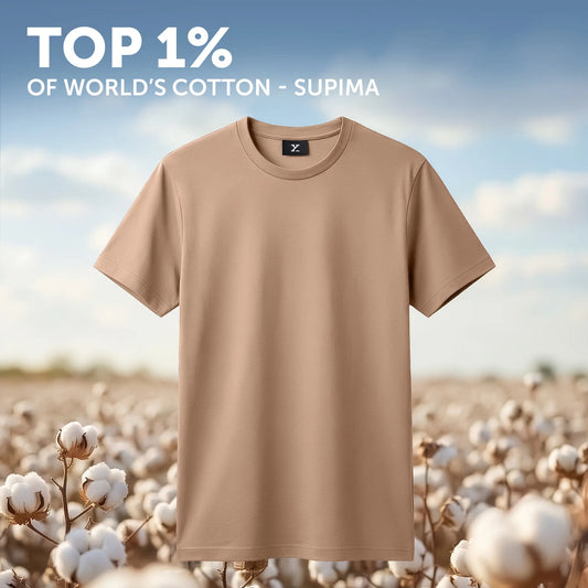 Iconique Supima Cotton T-shirt Brown Latte