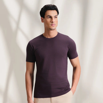 Iconique Supima Cotton T-shirt Plum Wine