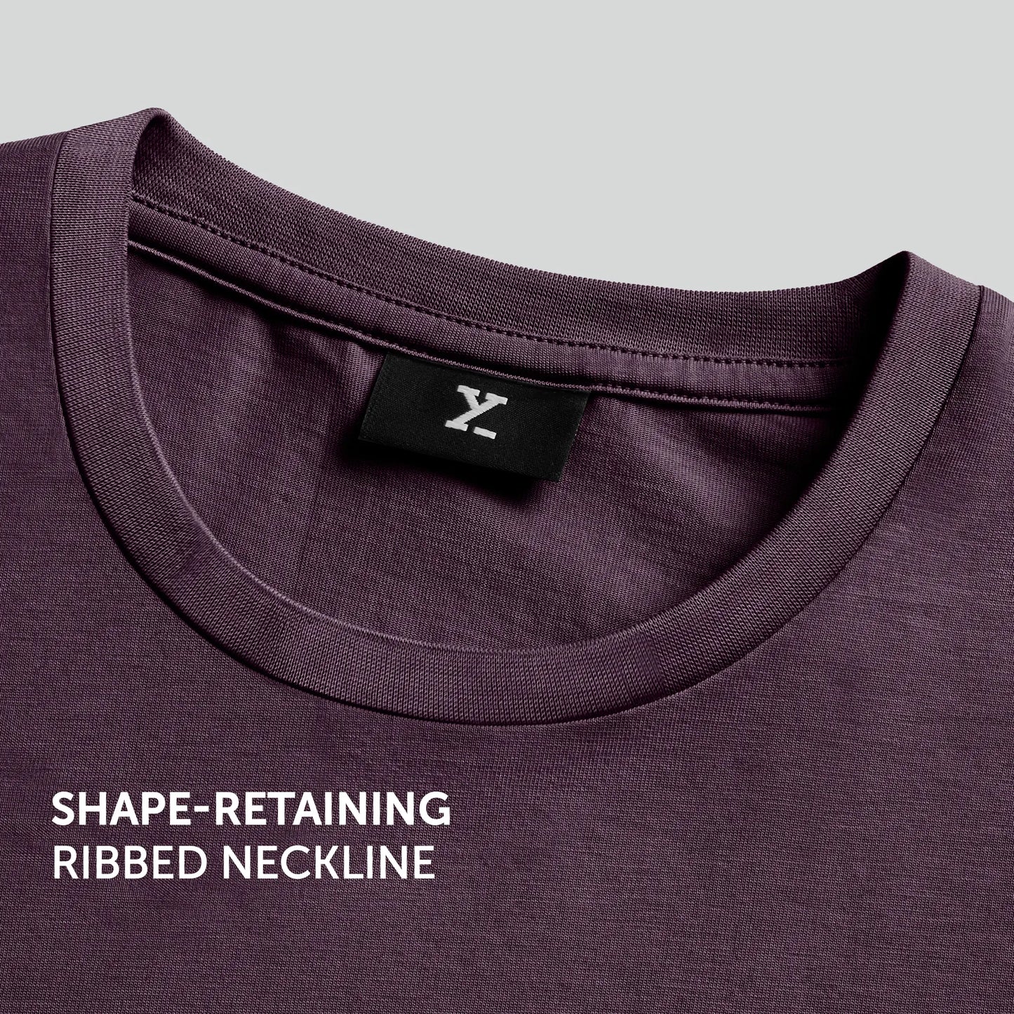 Iconique Supima Cotton T-shirt Plum Wine