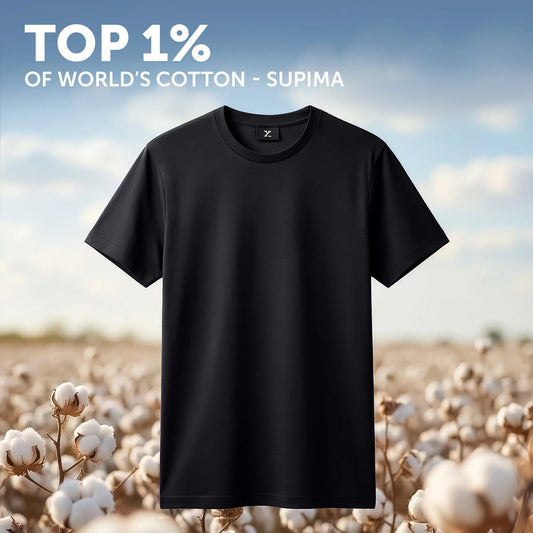Iconique Supima Cotton T-shirt Pitch Black