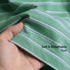 Stripe Cotton Crewneck T-shirt - Irish Green