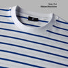 Stripe Cotton Crewneck T-shirt - Polar White