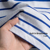 Stripe Cotton Crewneck T-shirt - Polar White