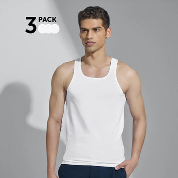 Invisible Vests Polar White - Pack of 3