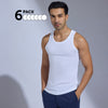 Super-Soft Combed Cotton Vest Polar White (Pack of 6)