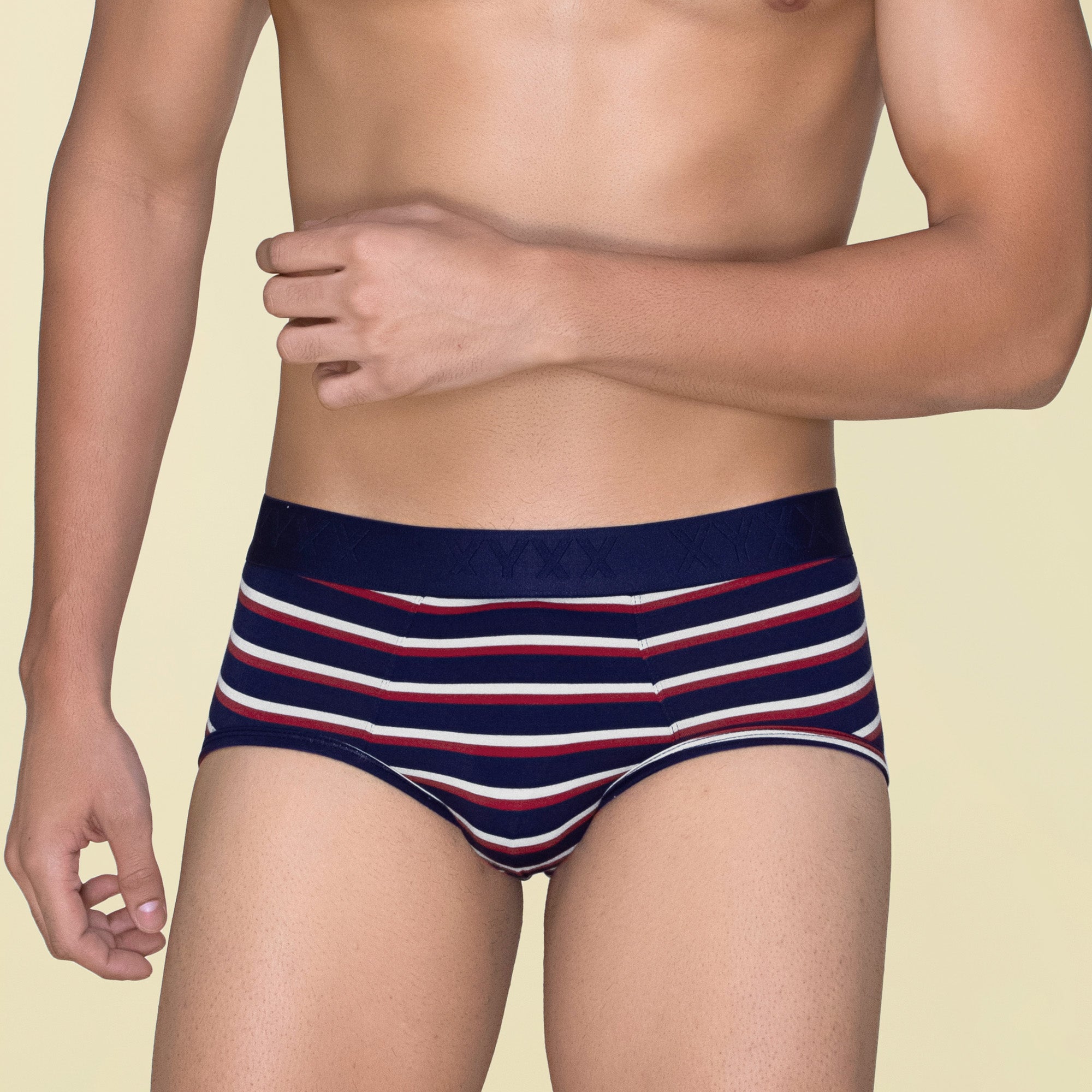 Striped XYXX Linea Micro Modal Premium Brief Underwear For Men
