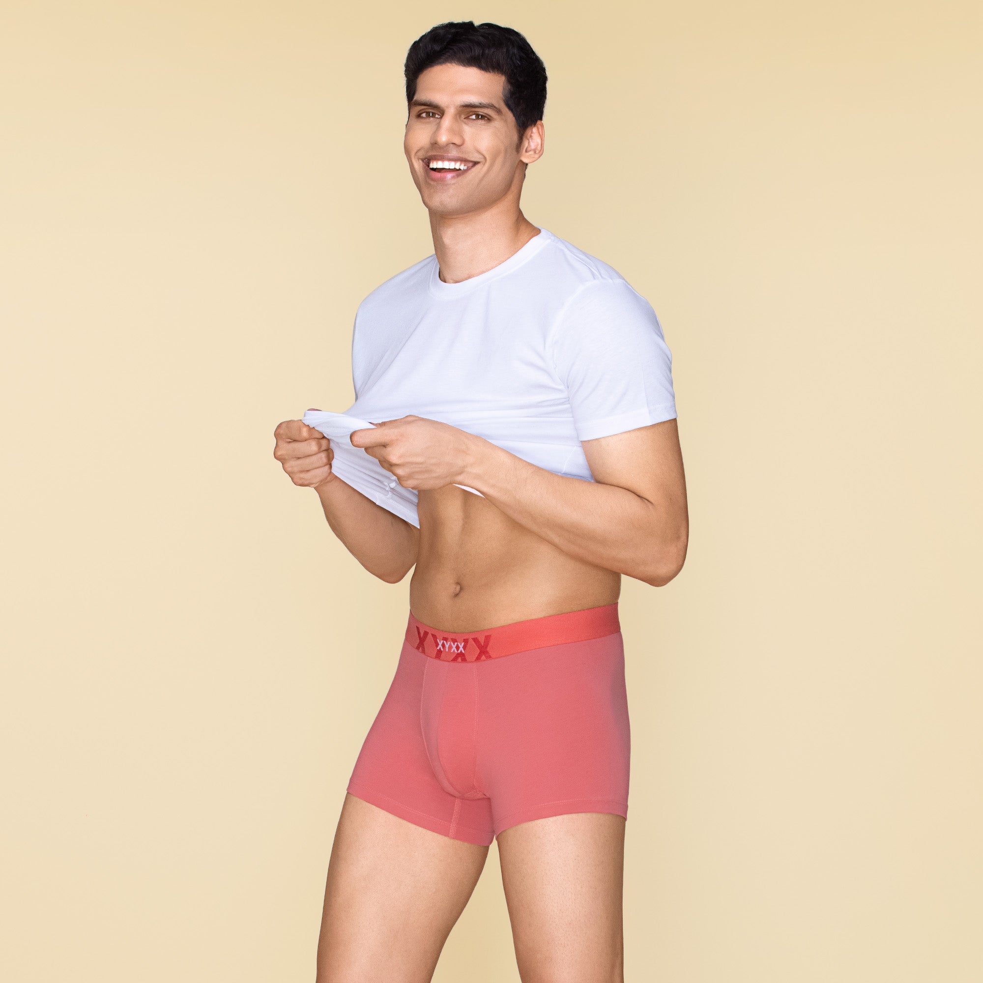 Element Cotton Stretch Trunks For Men Pink Punch -  XYXX Mens Apparels