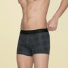 Checkmate Modal-Cotton Trunks For Men Charcoal Black -  XYXX Mens Apparels