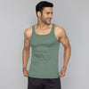 Pace Super Combed Cotton Vests For Men Olive Green - XYXX Mens Apparels