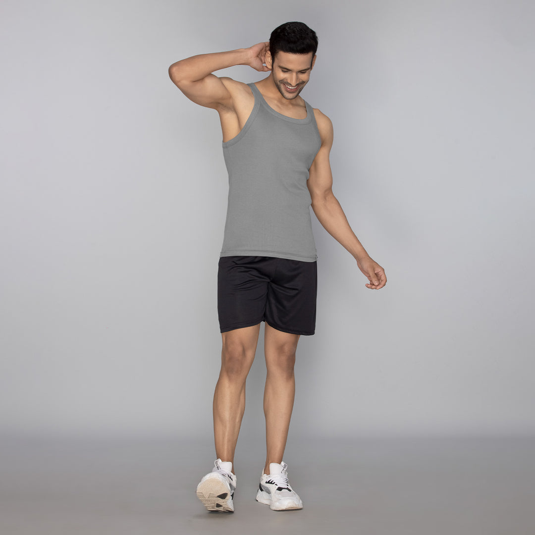 Pace Super Combed Cotton Vest Ash Grey – XYXX Apparels