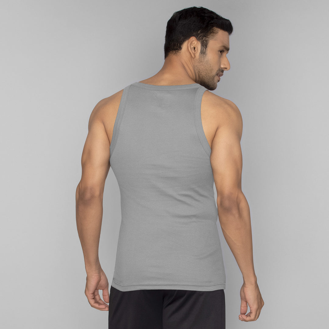 Pace Super Combed Cotton Vest Ash Grey – XYXX Apparels