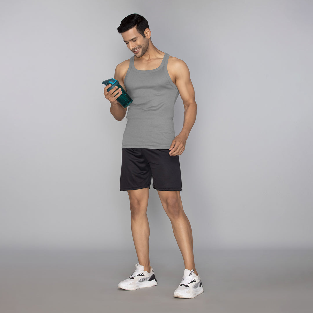 Pace Super Combed Cotton Vest Ash Grey – XYXX Apparels