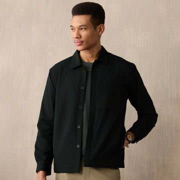 Amp Polyester Shacket Pitch Black - XYXX Crew