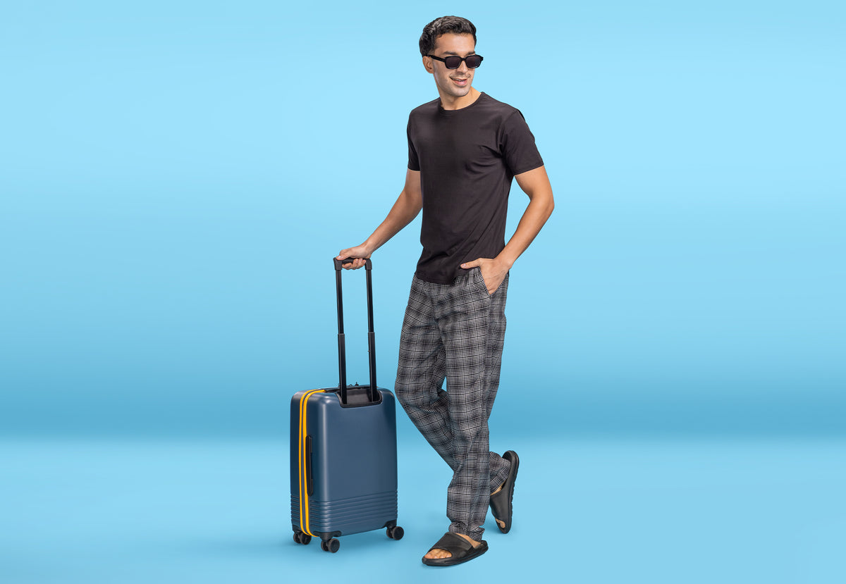Checkmate Combed Cotton Pyjamas Crypto Black