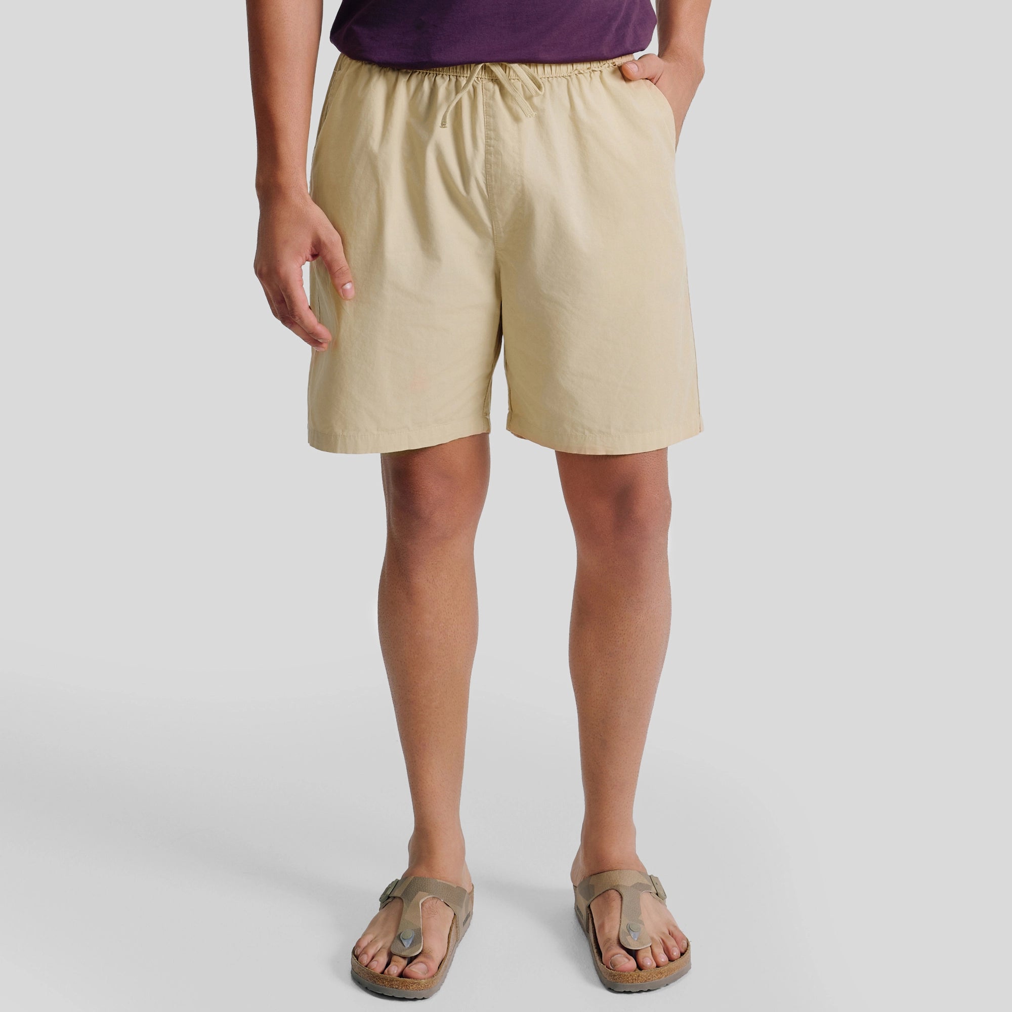 Zen Cotton Easy Shorts Dune Brown