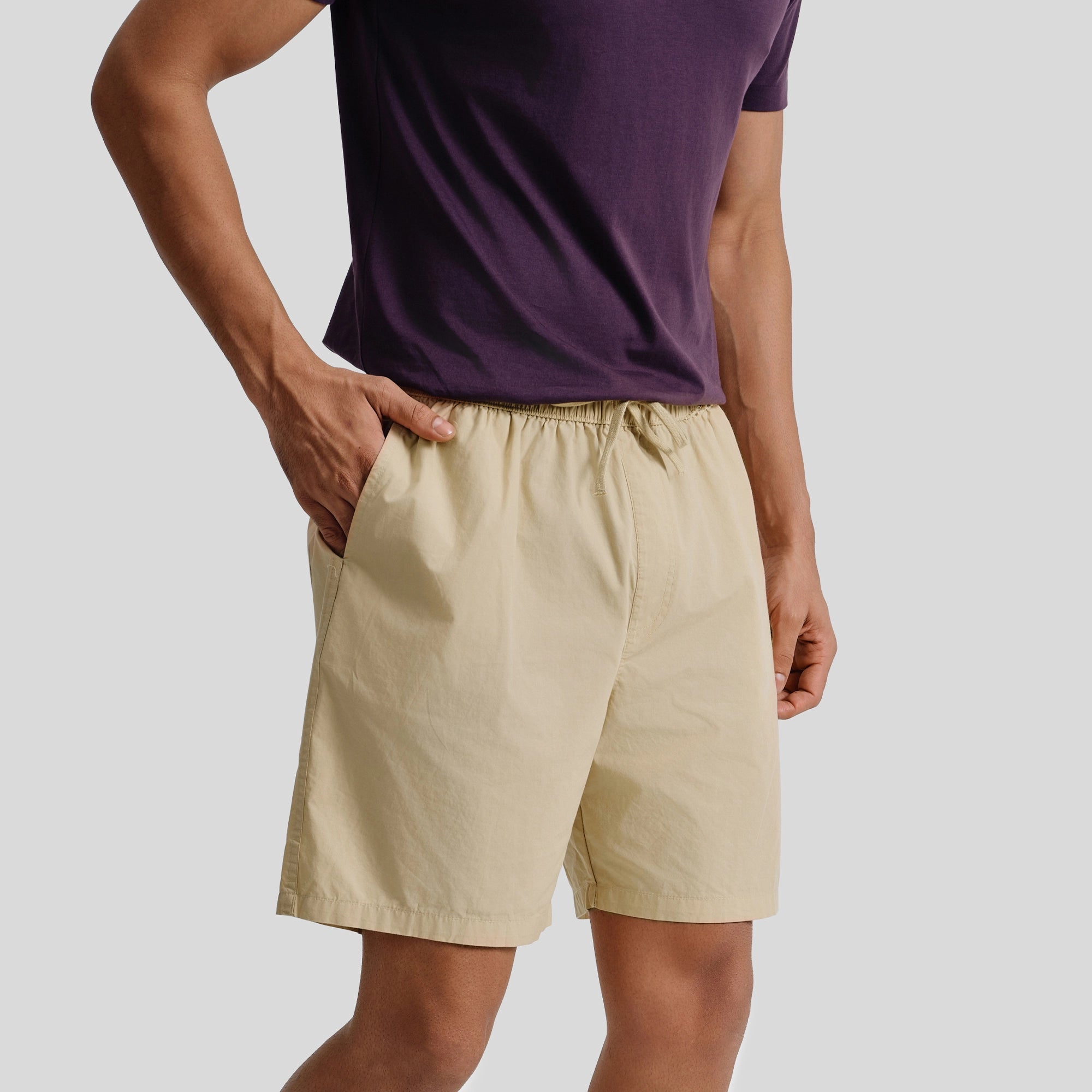 Zen Cotton Easy Shorts Dune Brown