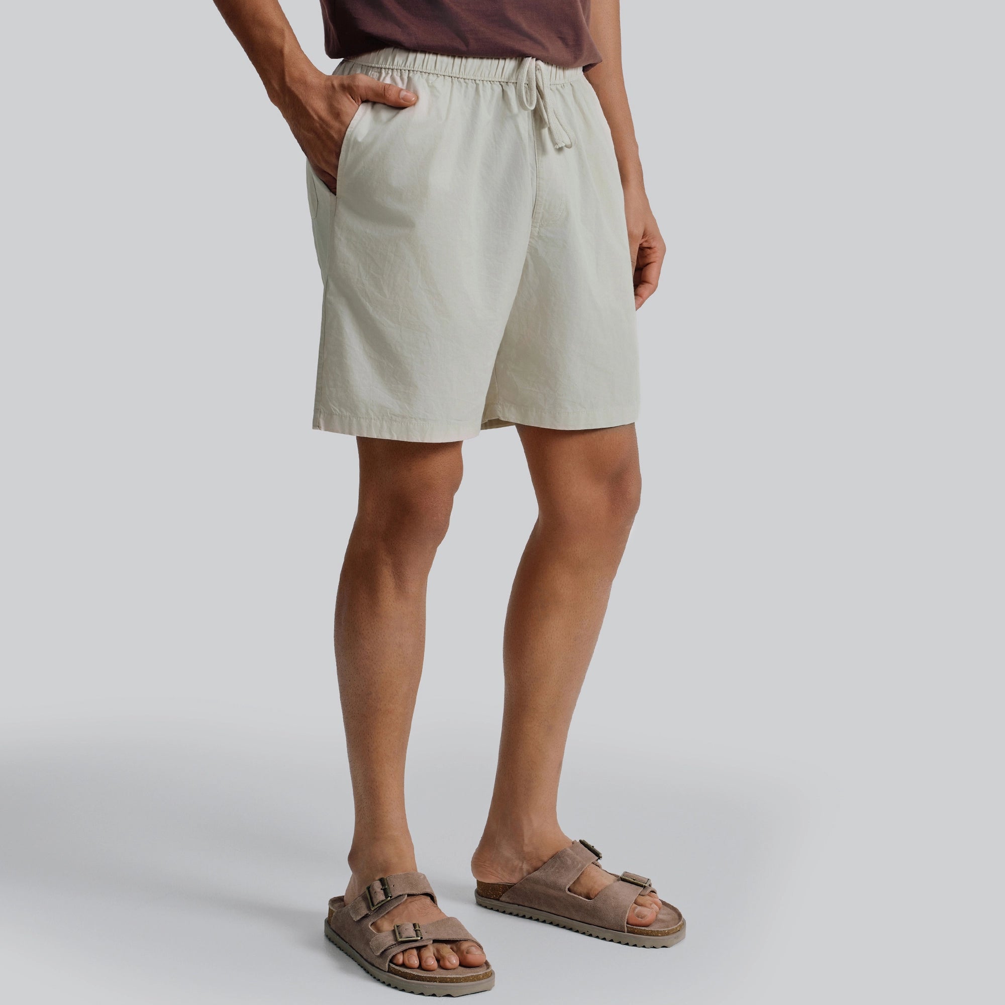 Zen Cotton Easy Shorts Ivory Latte