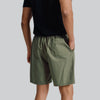 Zen Cotton Easy Shorts Olive Green
