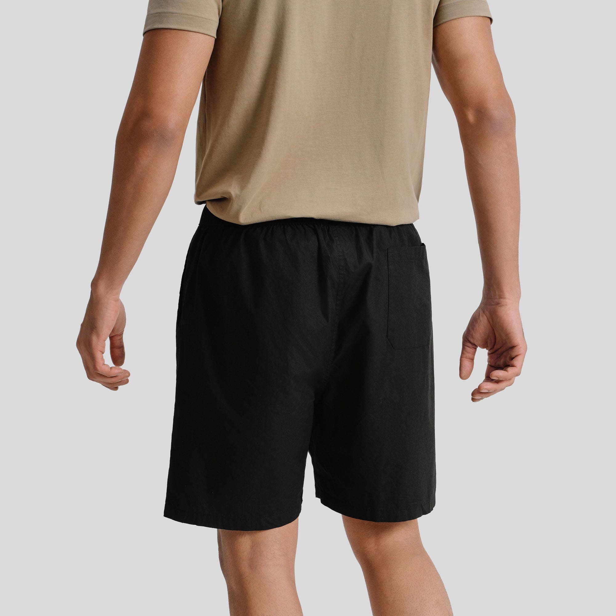 Zen Cotton Easy Shorts Pitch Black