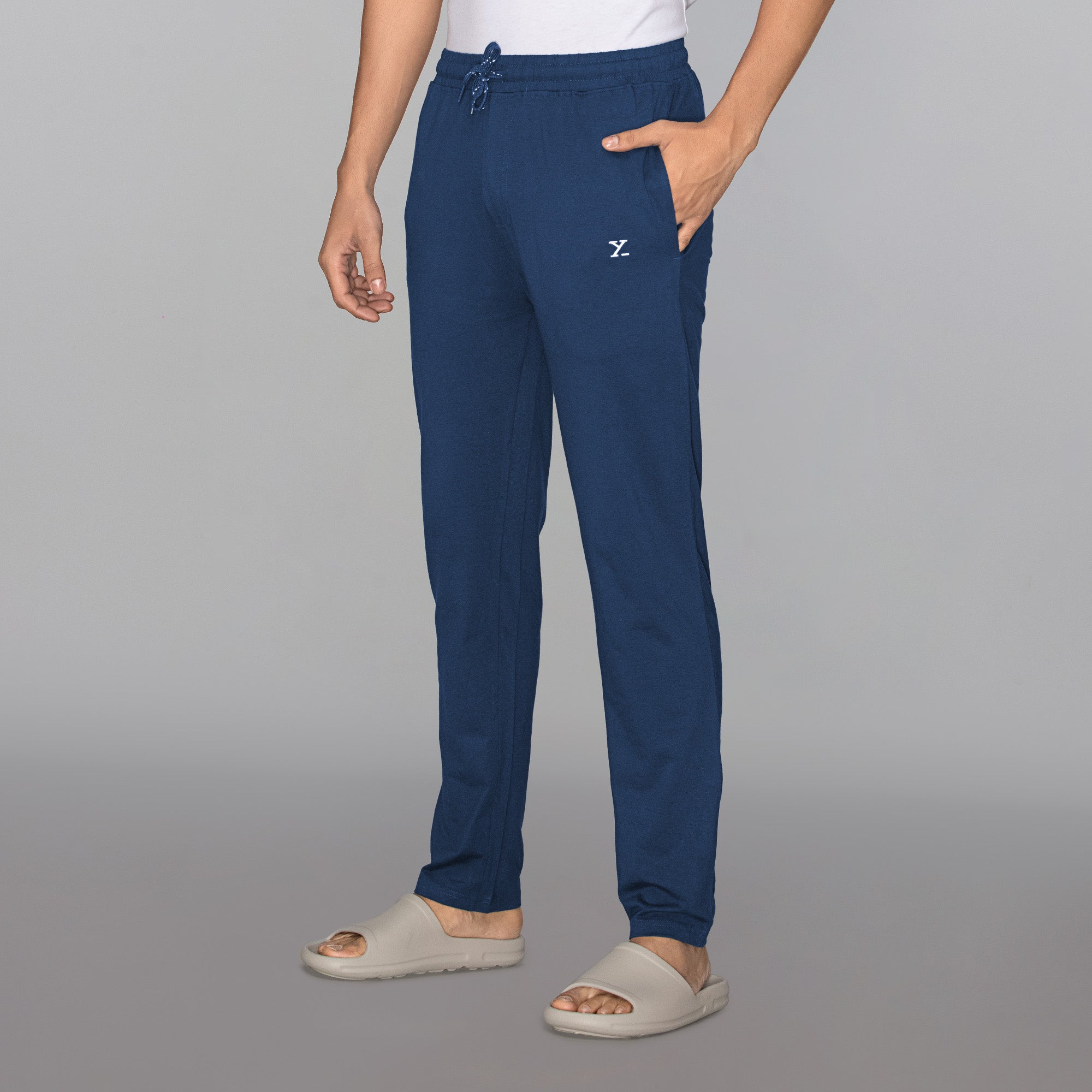 Ace Modal-Cotton Lounge Pants For Men Estate Blue - XYXX Mens Apparels