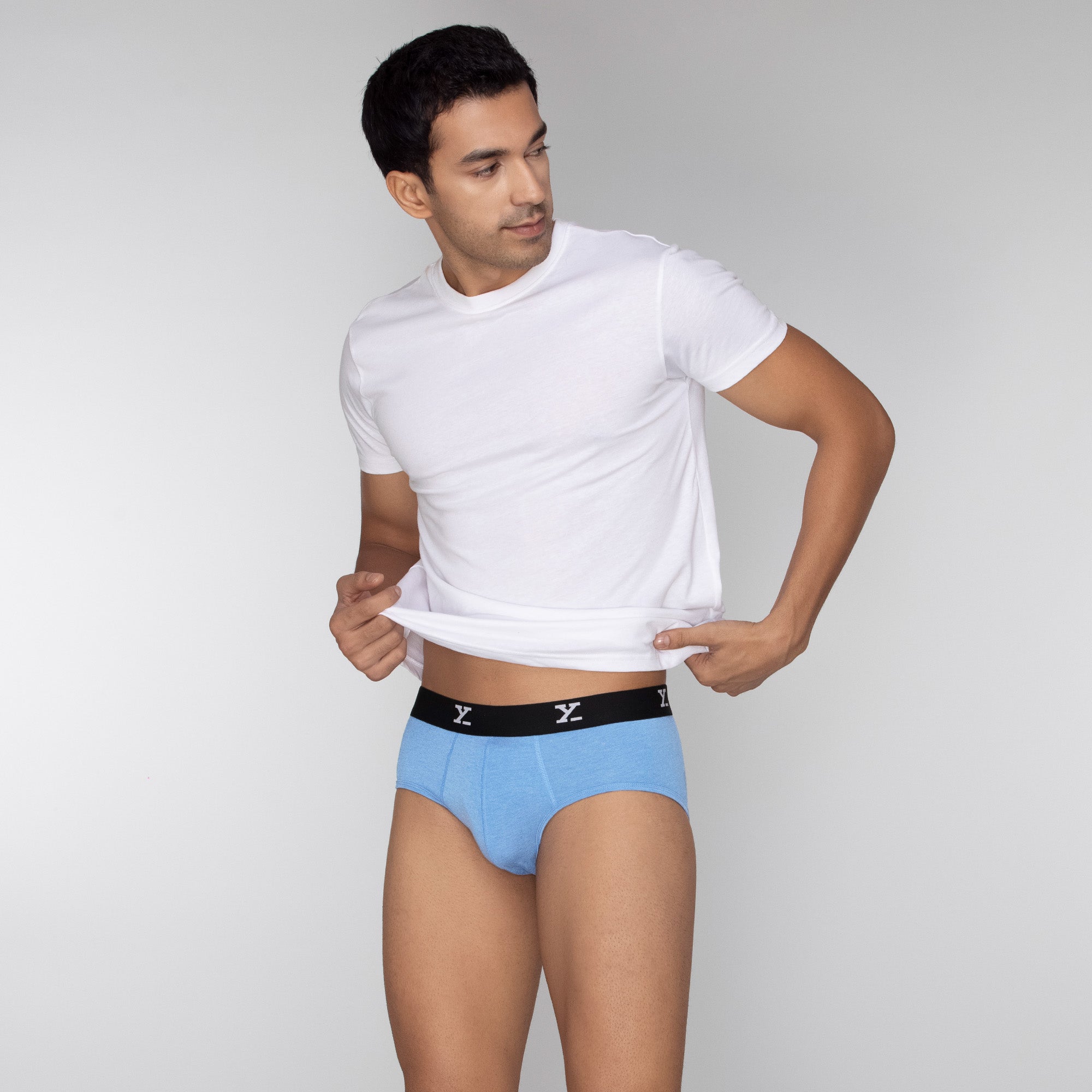 Ace Medley Modal Briefs For Men Icy Blue Icy Blue -  XYXX Mens Apparels