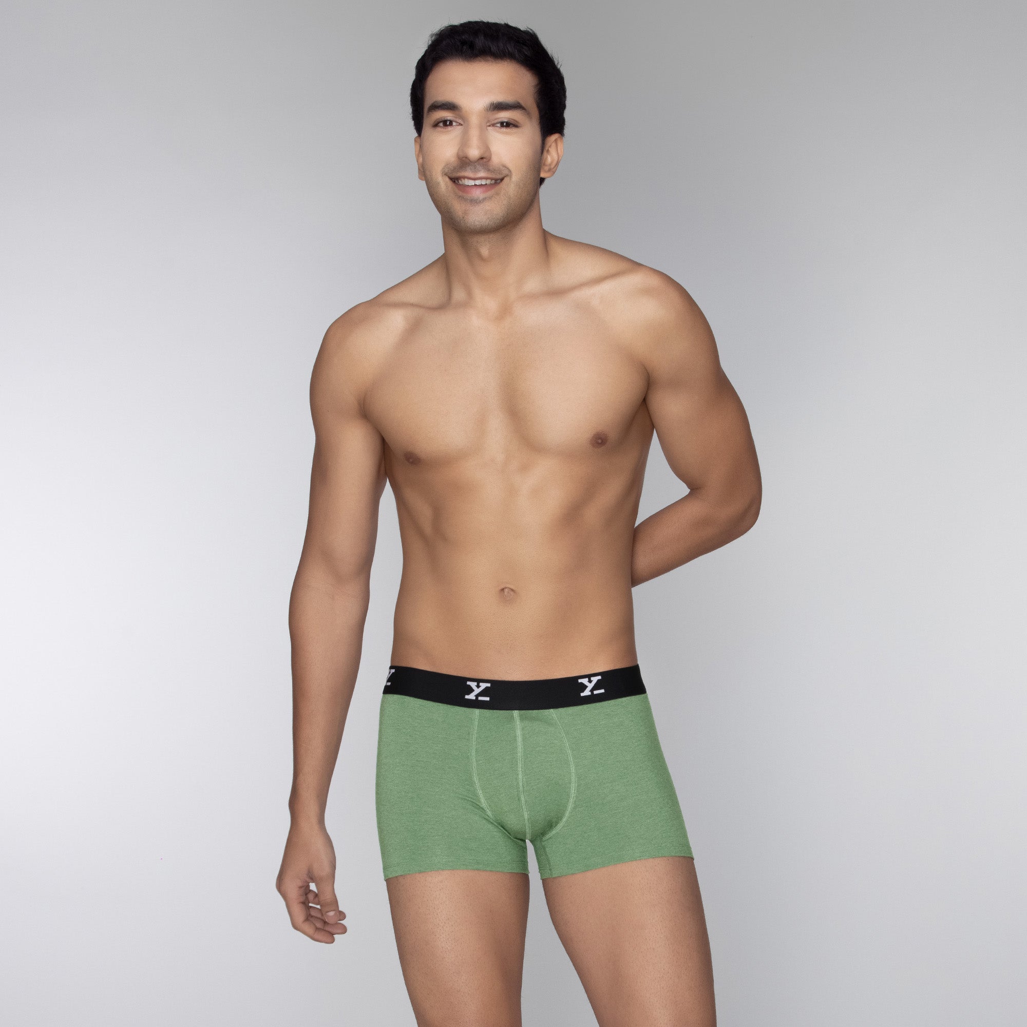 Ace Medley Modal Trunks For Men Olive Green Olive Green -  XYXX Mens Apparels
