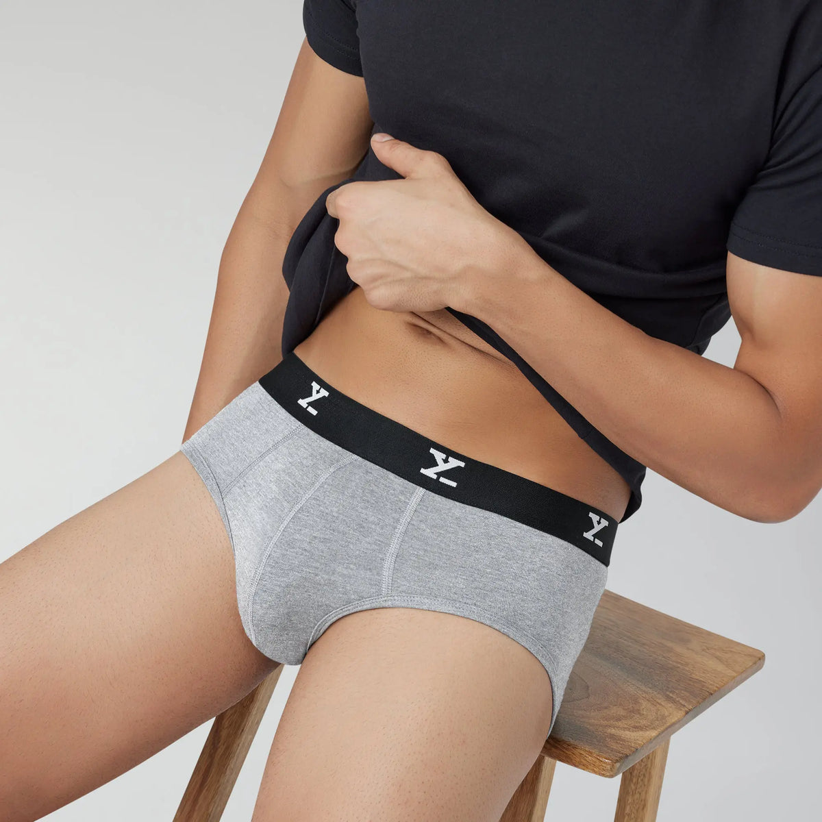 Ace Medley Modal Briefs Stone Grey - XYXX Crew