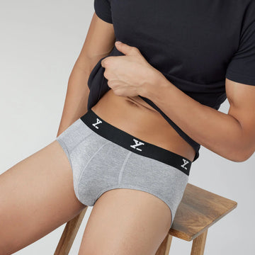 Ace Medley Modal Briefs Stone Grey - XYXX Crew