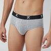 Ace Medley Modal Briefs Stone Grey