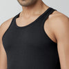 Ace Modal-Cotton Vests For Men Black Knight - XYXX Crew