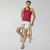 Ace Modal-Cotton Vests For Men Bold Burgundy - XYXX Crew