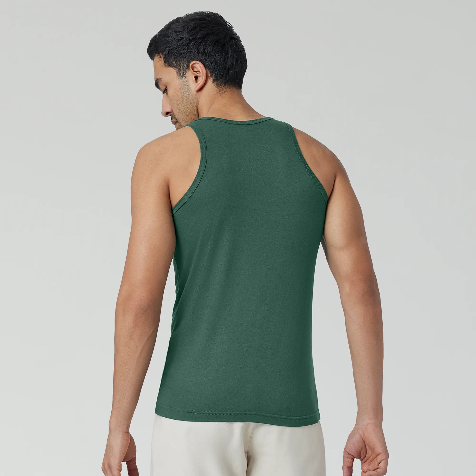 Ace Modal-Cotton Vests For Men Forest Green - XYXX Crew