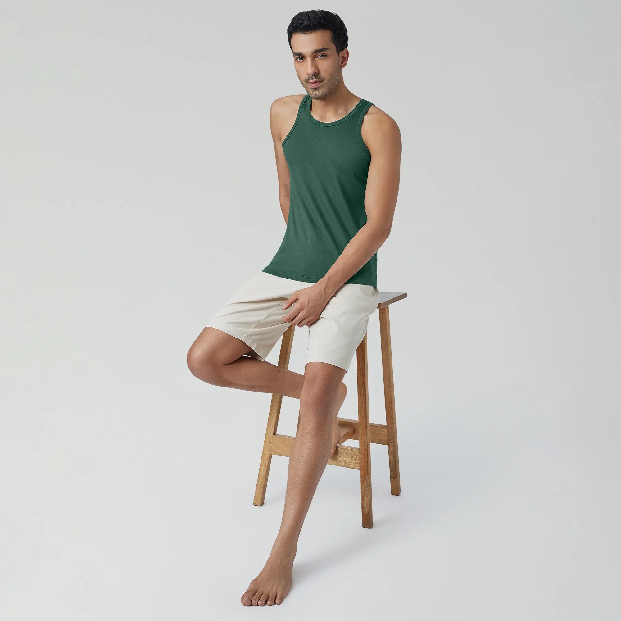 Ace Modal-Cotton Vests For Men Forest Green - XYXX Crew