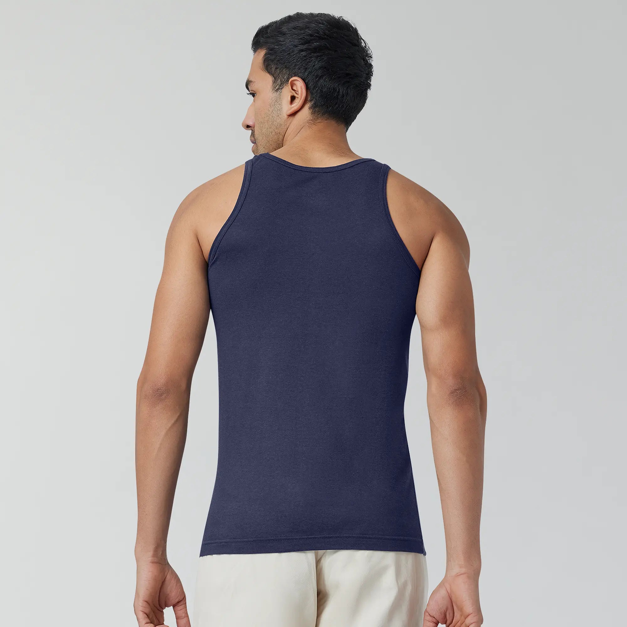 Ace Modal-Cotton Vests For Men Midnight Blue - XYXX Crew