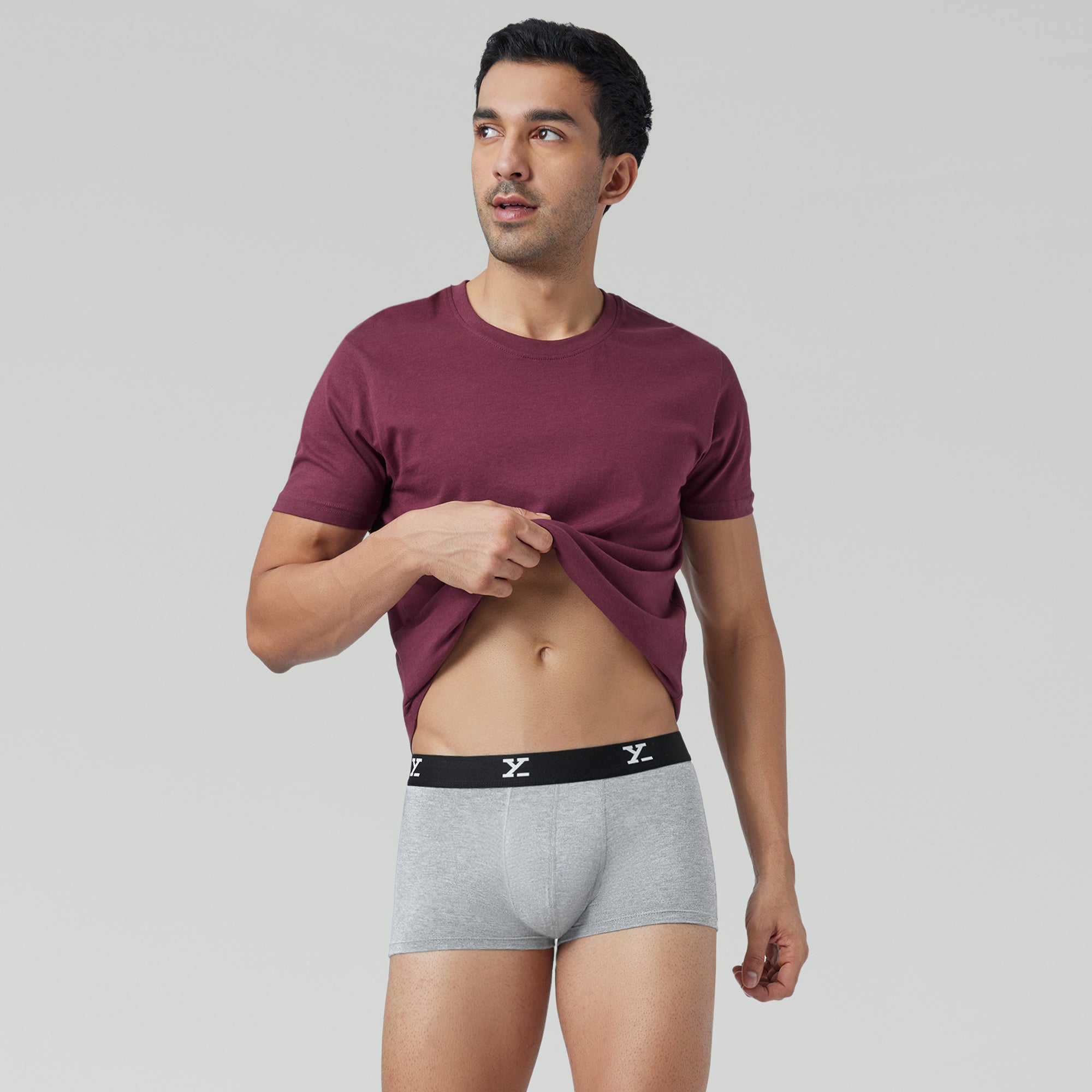 Ace Medley Modal Trunks Stone Grey