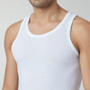 Ace Modal-Cotton Round Neck Vests For Men Polar White Regular Fit - XYXX Crew