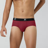 Ace Modal Briefs For Men Bold Burgundy - XYXX Crew