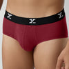 Ace Modal Briefs For Men Bold Burgundy - XYXX Crew