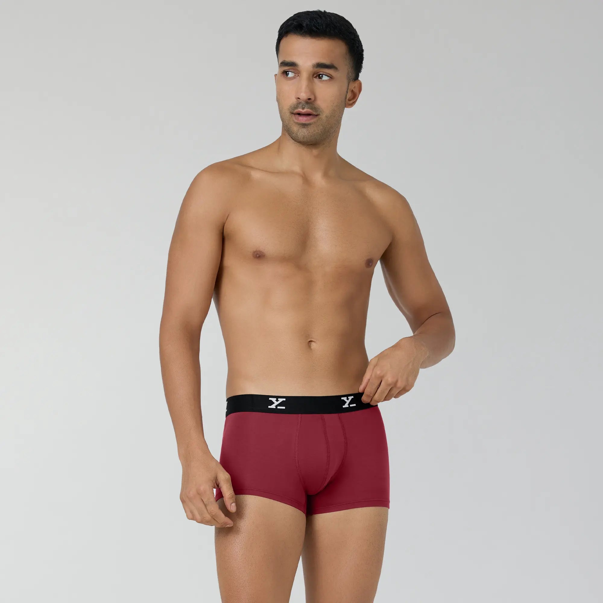 Ace Modal Trunks For Men Bold Burgundy - XYXX Crew