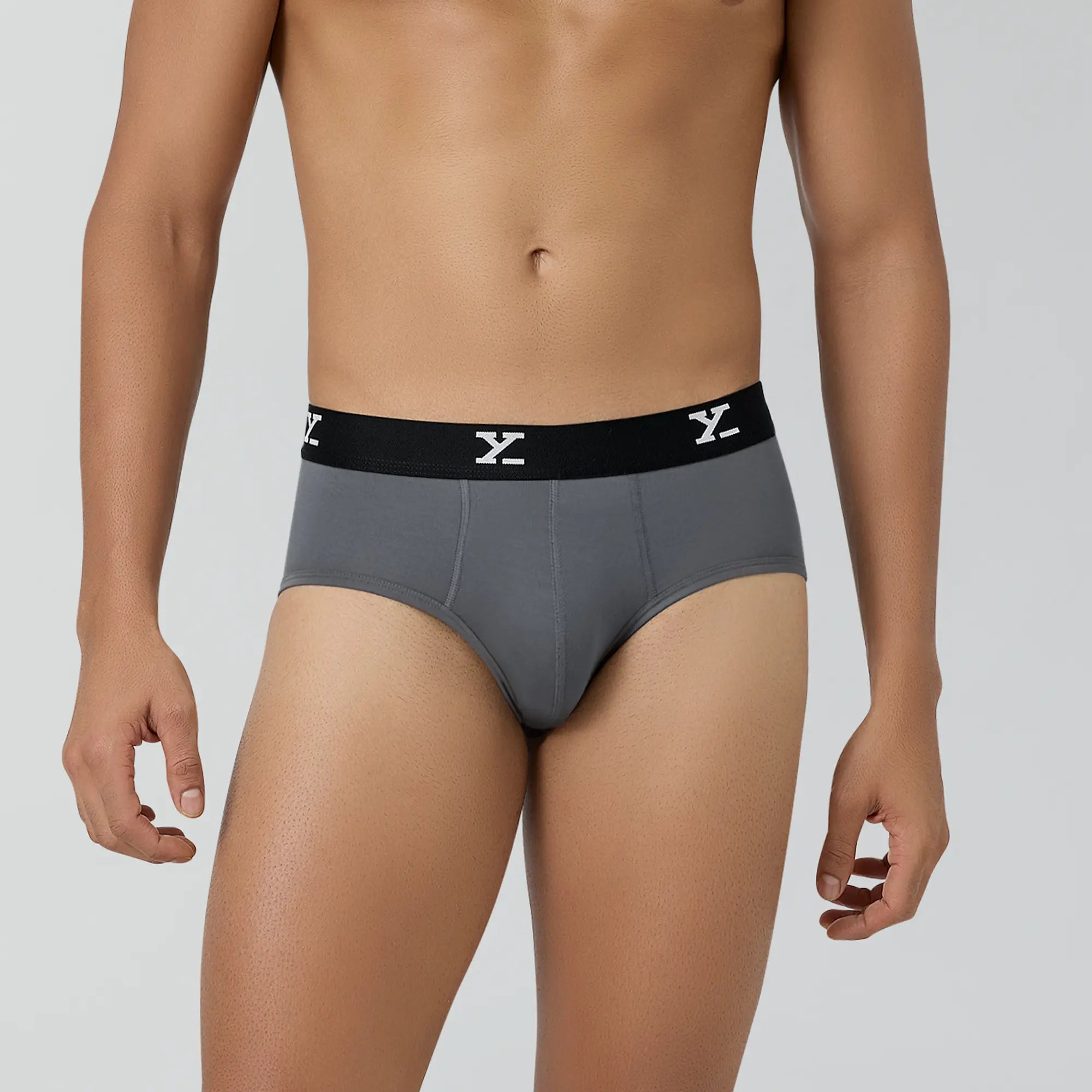 Ace Modal Briefs For Men Charcoal Grey - XYXX Crew