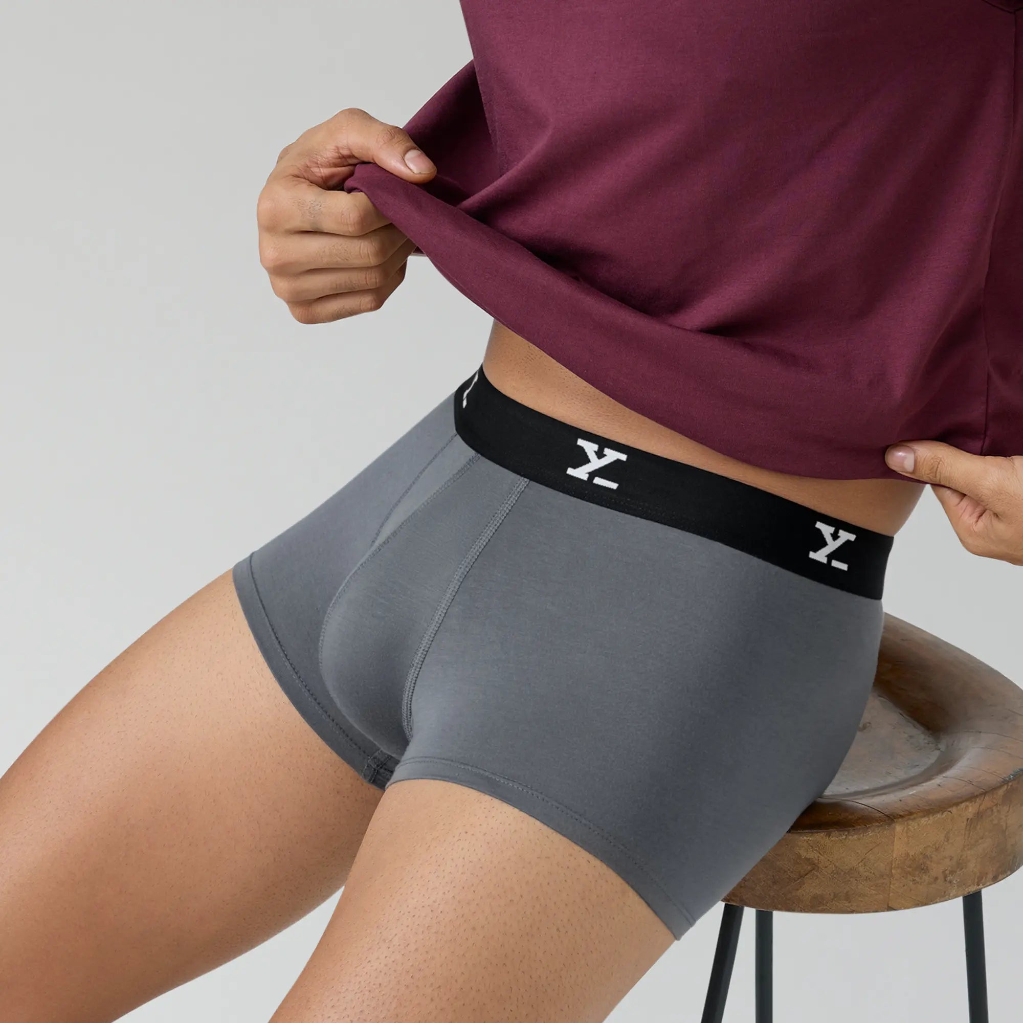 Ace Modal Trunks For Men Charcoal Grey - XYXX Crew