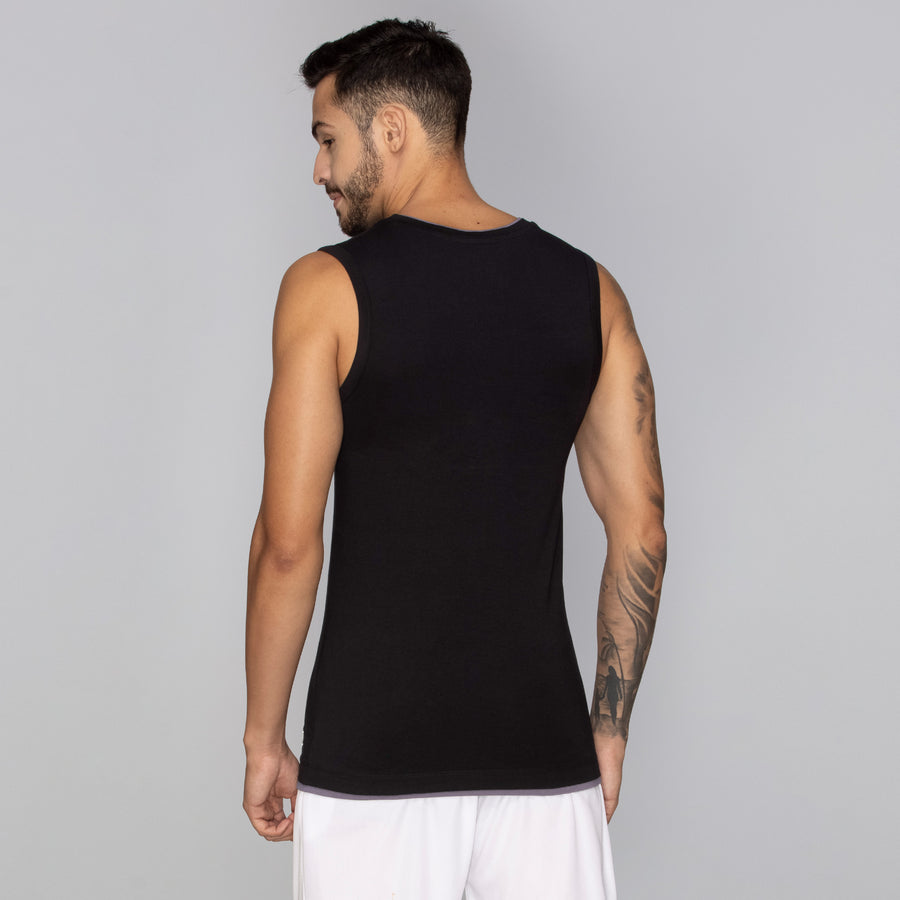 Buy Activo Combed Cotton [Black] Gym Vest – XYXX Apparels